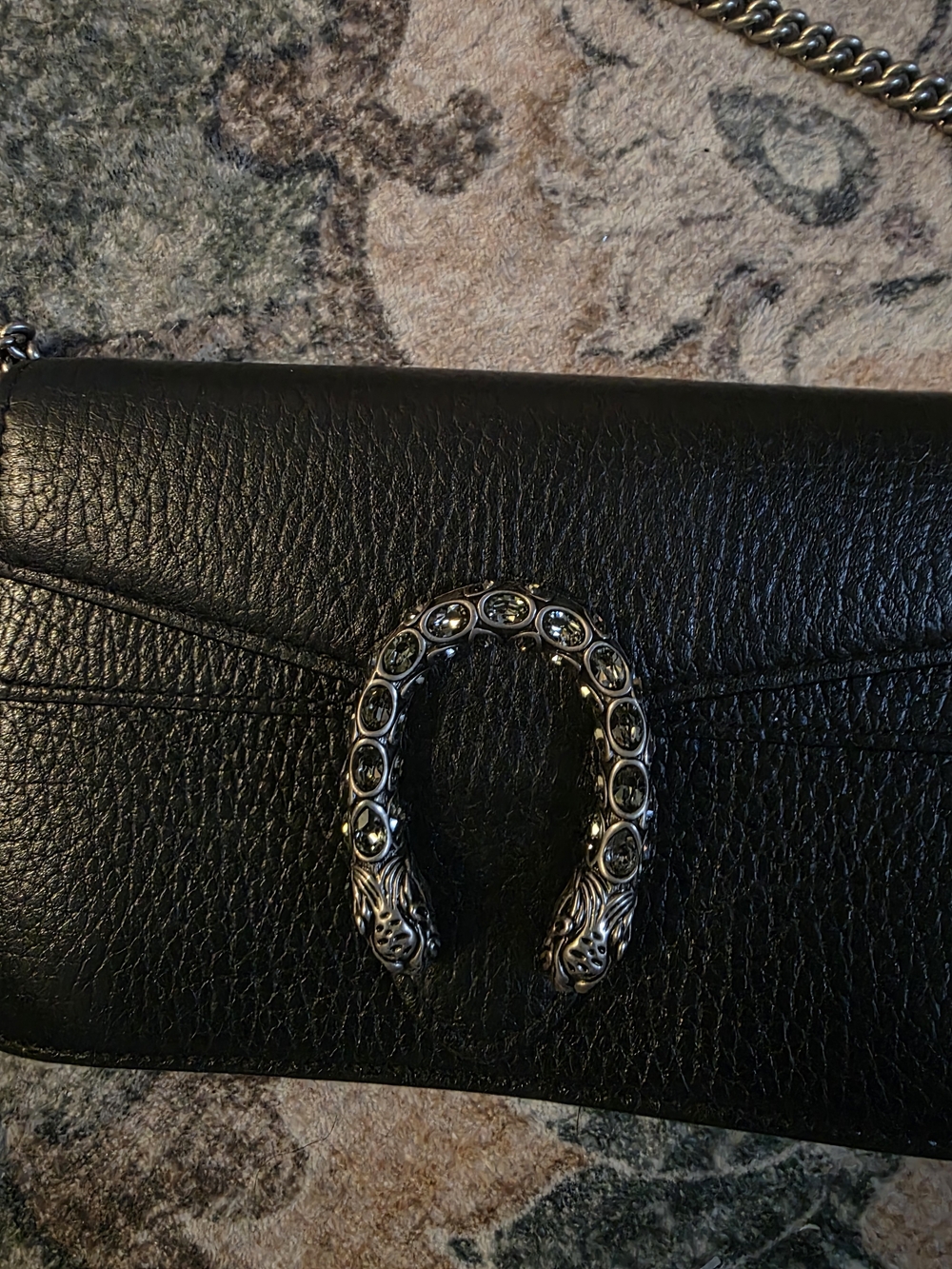 Gucci Dionysus Super Mini Leather Bag in Black - Picture 2 of 6